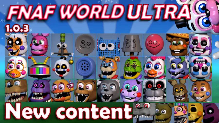FNAF World Ultra character customization